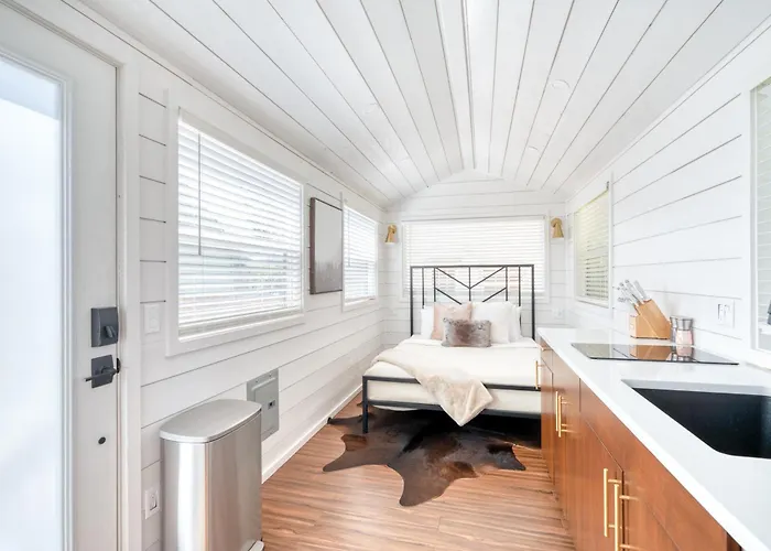 Stay Portland Collection - Teal & Terrazzo Bright Portland Tiny Home